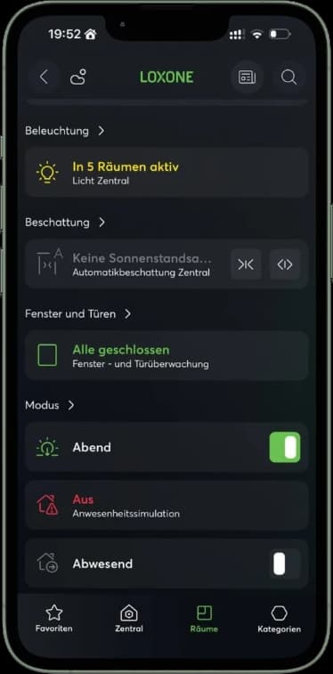Loxone App Screenshot 3