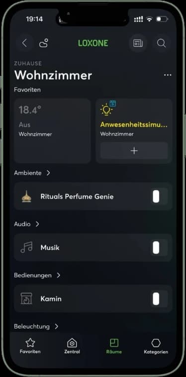 Loxone App Screenshot 7